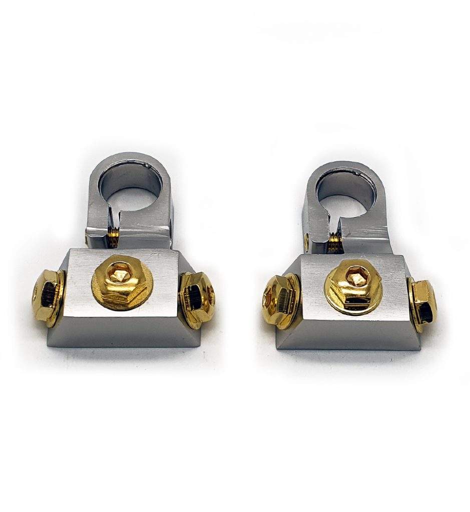 Sky High Car Audio SAE Battery Terminal W/3 RT Connections BladeICE