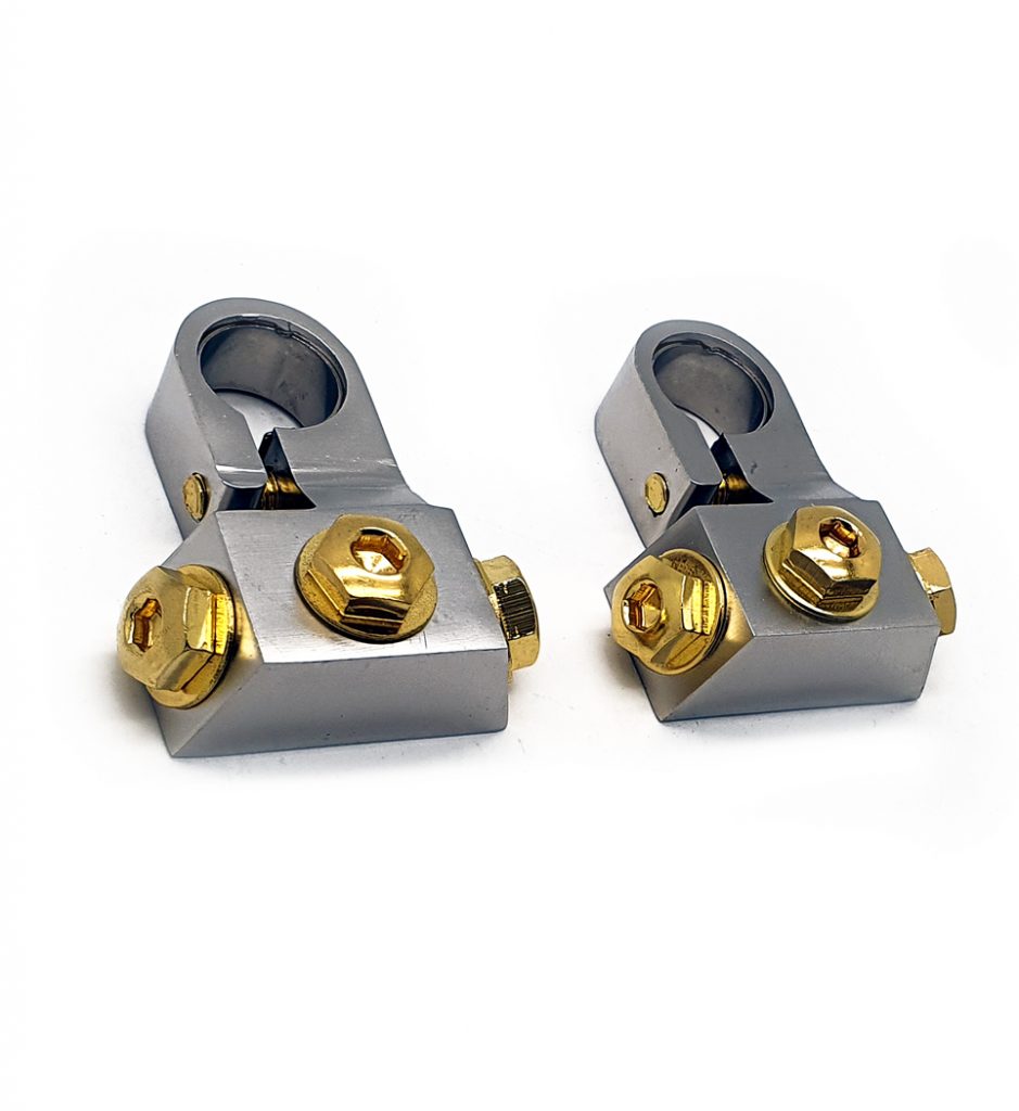 Sky High Car Audio SAE Battery Terminal W/3 RT Connections BladeICE