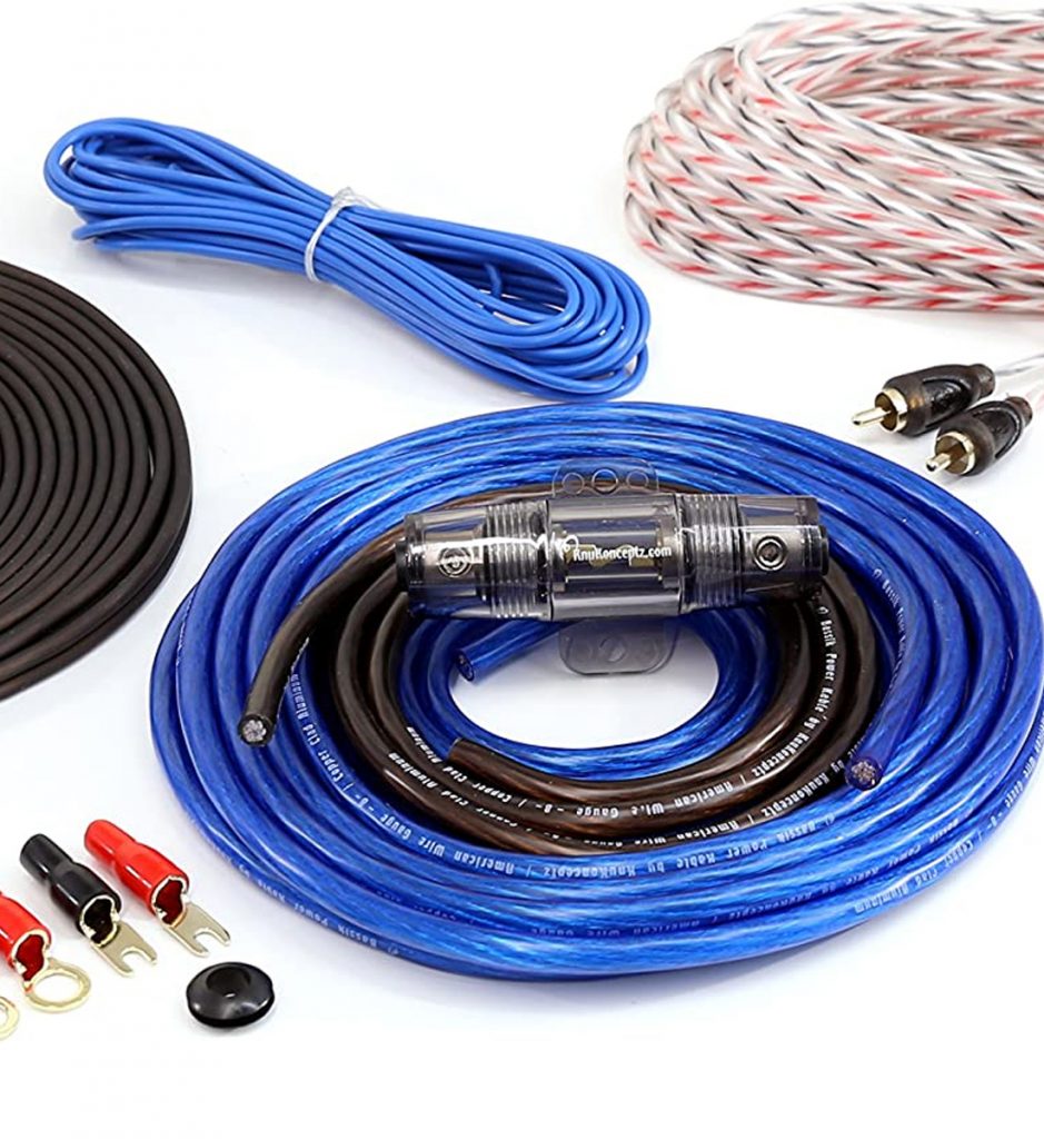 Knukonceptz Bassik 8 Gauge Amplifier Installation Wiring Kit BladeICE
