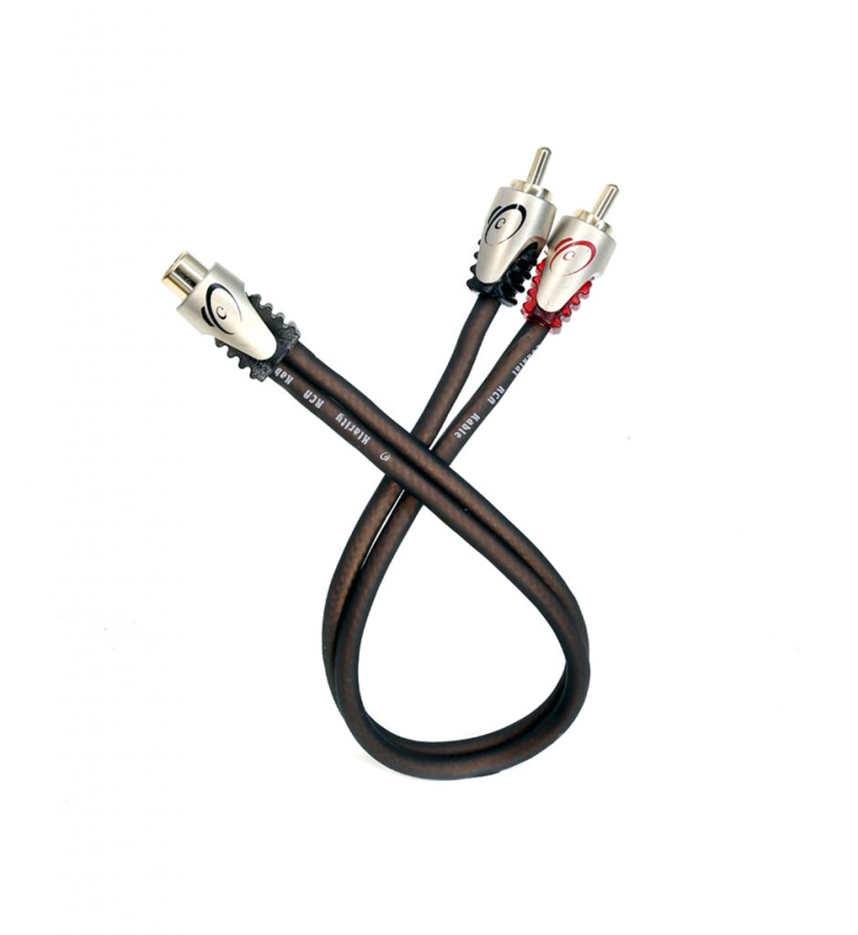 KnuKonceptz Klarity Twisted Pair Y Adapter RCA Cable Splitter BladeICE